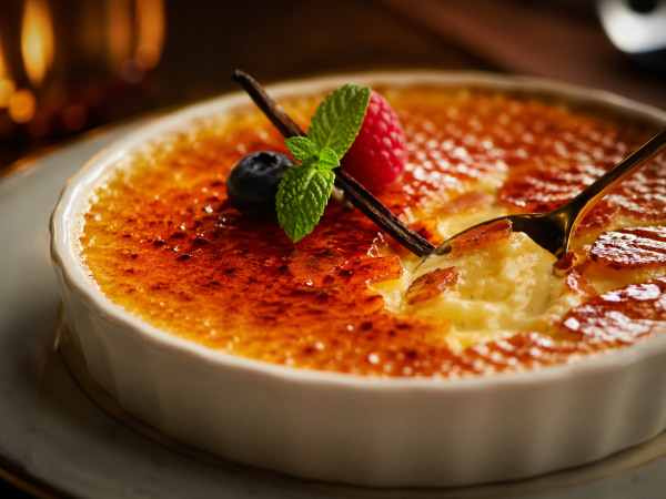 Crème brûlée à la vanille